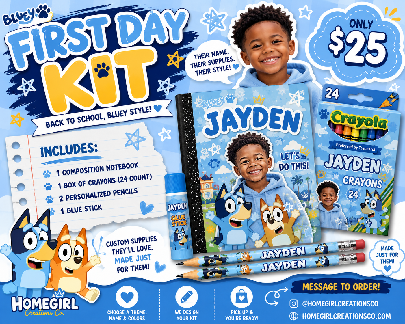 Custom School Supply Kits